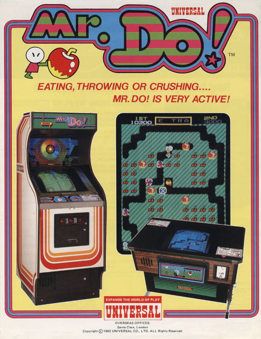 Mr. Do! Arcade Game Cover